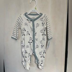 Carters 3M footed button sleeper